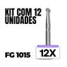 Kit 12 Pontas Diamantadas FG 1015 - Dental Market