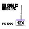 Kit 12 Pontas Diamantadas FG 1090 - Dental Market