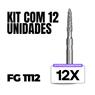 Kit 12 Pontas Diamantadas FG 1112 - Dental Market