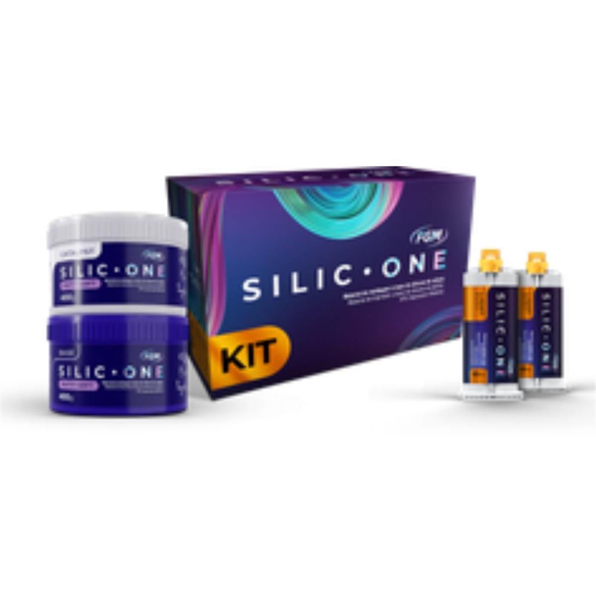 Kit Silicone de Adição Silic-One Putty Soft + Light Body 
