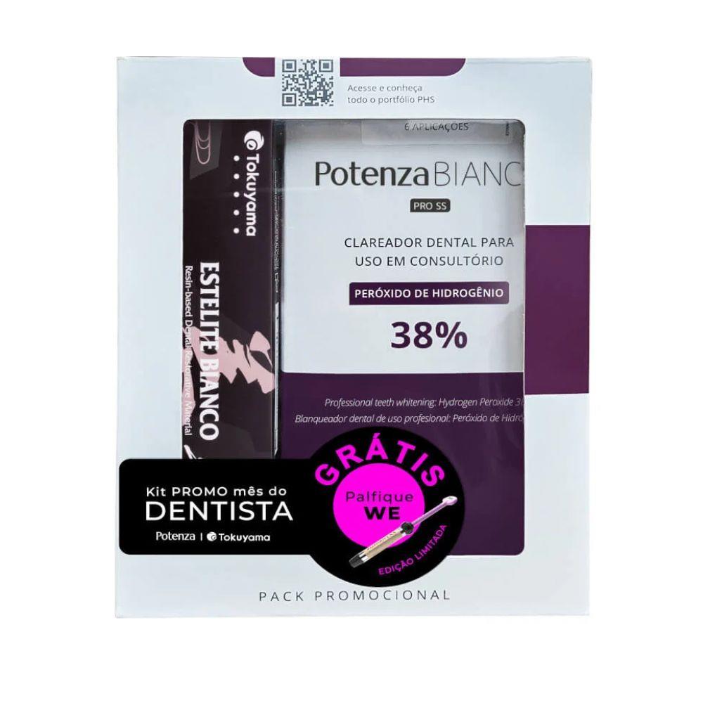 Kit Clareador 38% Potenza Bianco Pro + Palfique LX5 WE + Estelite Bianco - PHS