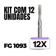 Kit 12 Pontas Diamantadas FG 1093 - Dental Market